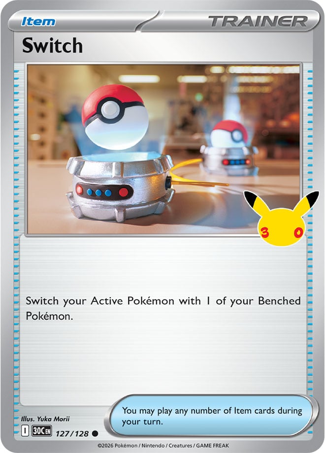 Switch 127/128 — 30th Celebration Pokémon card