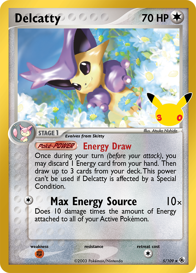 Delcatty 163/128 — 30th Celebration Pokémon card