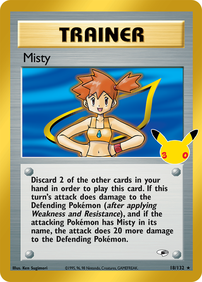 Misty 166/128 — 30th Celebration Pokémon card
