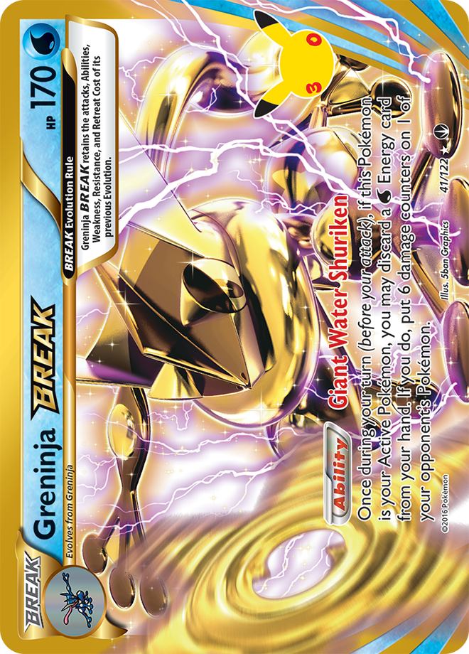 Greninja BREAK 170/128 — 30th Celebration Pokémon card