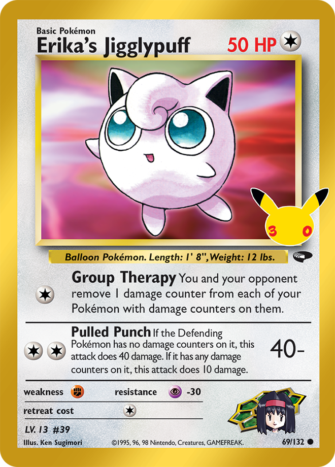 Erika's Jigglypuff 176/128 — 30th Celebration Pokémon card