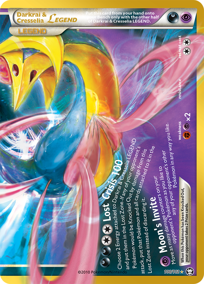 Darkrai & Cresselia LEGEND 181/128 — 30th Celebration Pokémon card