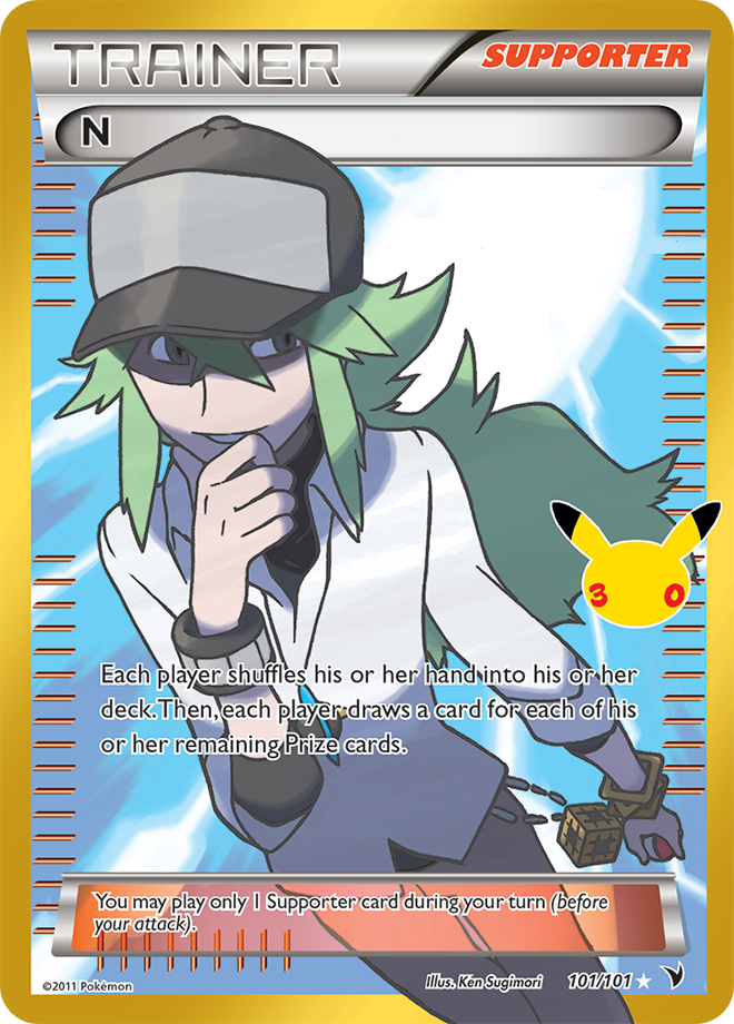 N 182/128 — 30th Celebration Pokémon card