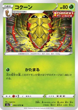 コクーン 002/70 — 双璧のファイター Pokémon card