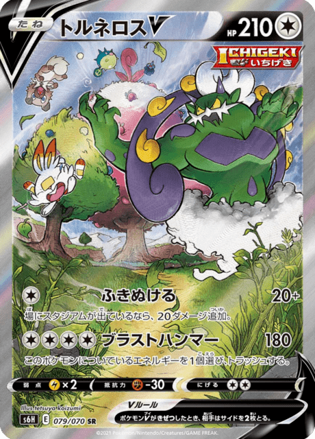 トルネロスV 079/70 — Chilling Reign (Silver Lance) Pokémon card