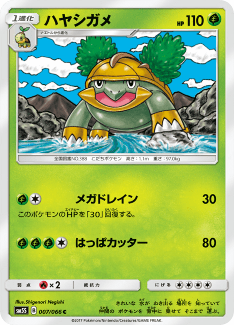 ハヤシガメ 007/66 — Ultra Prism Pokémon card