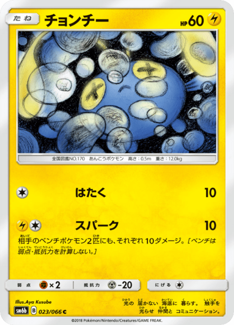 チョンチー 023/66 — チャンピオンロード Pokémon card