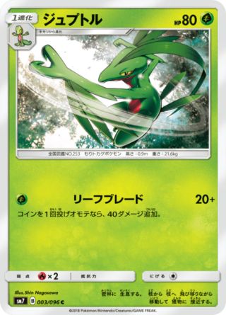 ジュプトル 003/96 — Celestial Storm Pokémon card