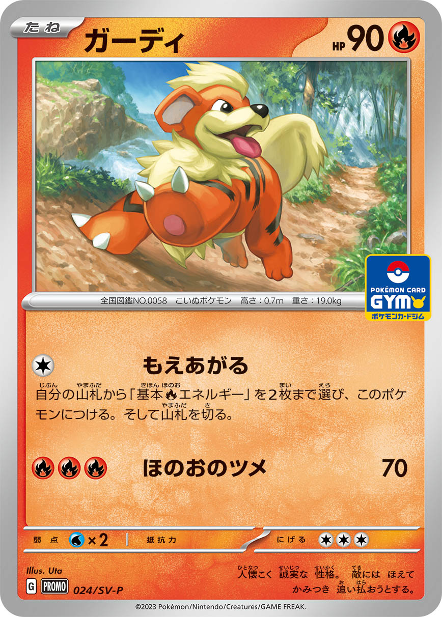 ガーディ 024/288 — スカーレット&バイオレット プロモカード Pokémon card
