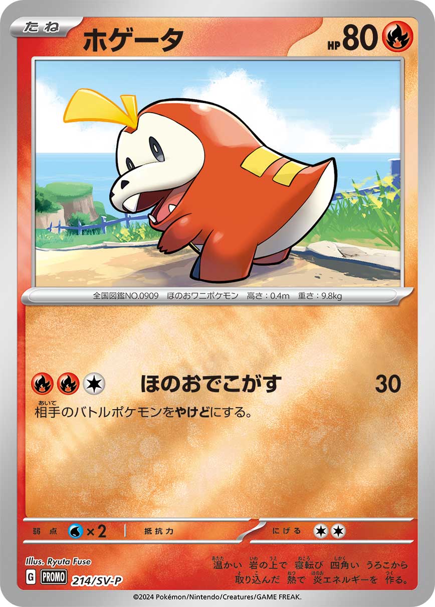 ホゲータ 214/288 — スカーレット&バイオレット プロモカード Pokémon card
