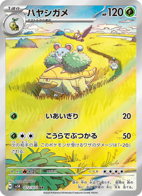 ハヤシガメ 072/71 — Twilight Masquerade (Wild Force) Pokémon card