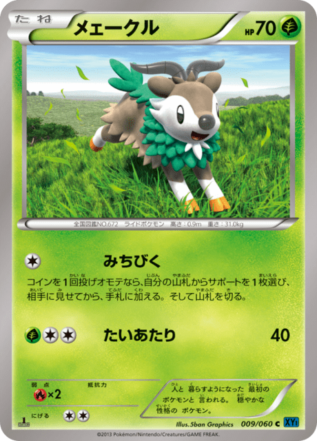 メェークル 9/60 — XY (Collection X) Pokémon card
