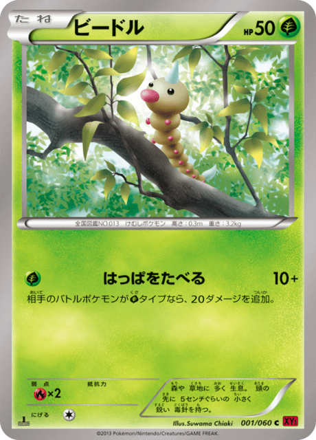 ビードル 1/60 — XY (Collection Y) Pokémon card