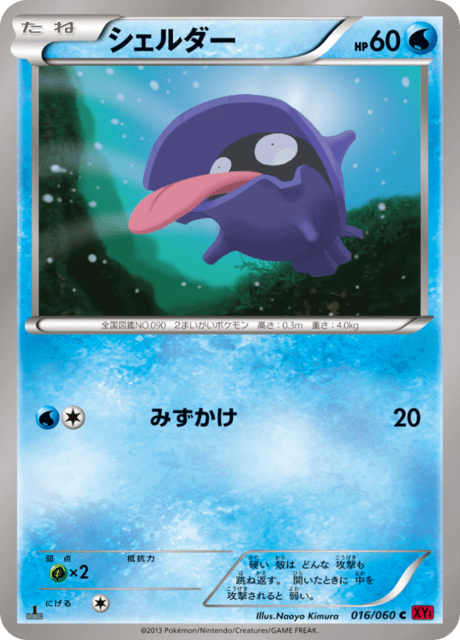 シェルダー 16/60 — XY (Collection Y) Pokémon card