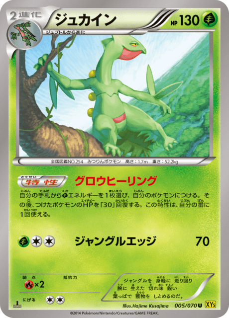 ジュカイン 5/70 — Primal Clash Pokémon card