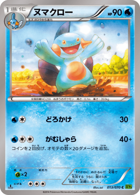 ヌマクロー 13/70 — タイダルストーム Pokémon card