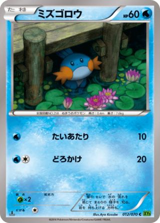 ミズゴロウ 12/70 — タイダルストーム Pokémon card