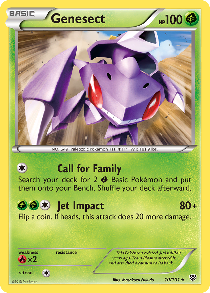 Genesect 10/101 — Plasma Blast Pokémon card