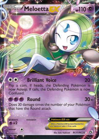 Meloetta-EX RC11/113 — Legendary Treasures Pokémon card