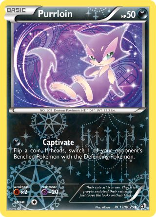 Purrloin RC13/113 — Legendary Treasures Pokémon card