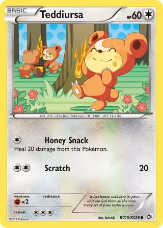 Teddiursa RC15/113 — Legendary Treasures Pokémon card