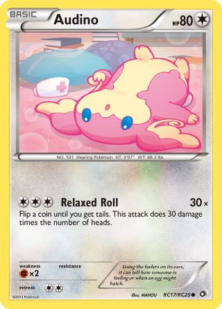 Audino RC17/113 — Legendary Treasures Pokémon card