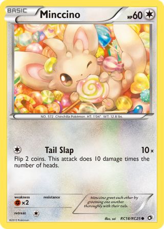 Minccino RC18/113 — Legendary Treasures Pokémon card
