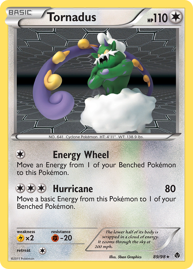 Tornadus 89/98 — Emerging Powers Pokémon card