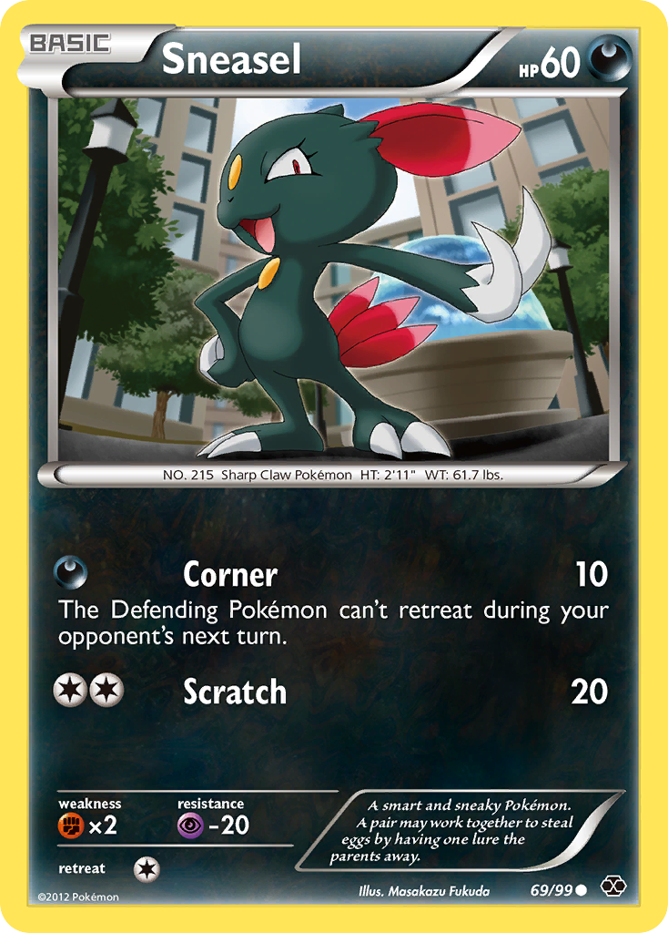 Sneasel 69/99 — Next Destinies Pokémon card