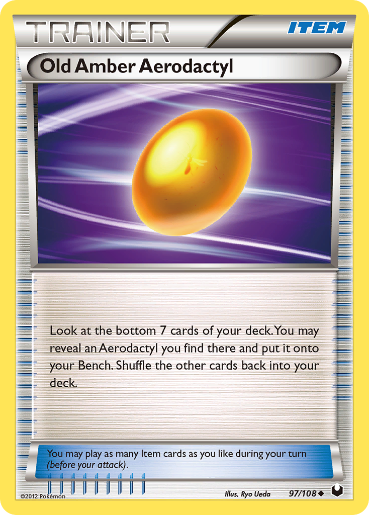 Old Amber Aerodactyl 97/108 — Dark Explorers Pokémon card