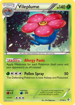 Vileplume 3/149 — Boundaries Crossed Pokémon card