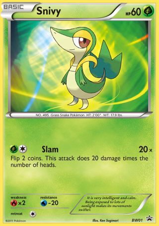Snivy BW01/101 — BW Black Star Promos Pokémon card