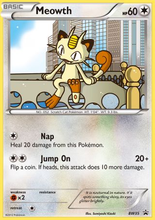 Meowth BW35/101 — BW Black Star Promos Pokémon card