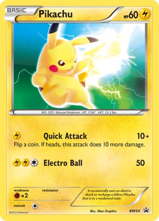 Pikachu BW54/101 — BW Black Star Promos Pokémon card