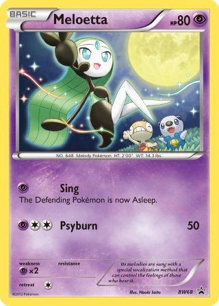 Meloetta BW68/101 — BW Black Star Promos Pokémon card