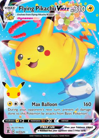 Flying Pikachu VMAX 7/25 — Celebrations Pokémon card