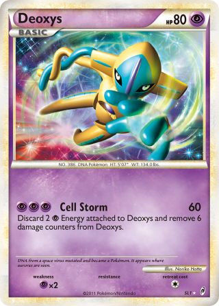 Deoxys SL1/95 — Call of Legends Pokémon card