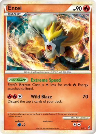 Entei SL3/95 — Call of Legends Pokémon card