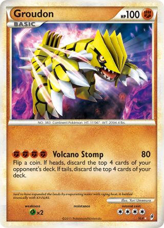 Groudon SL4/95 — Call of Legends Pokémon card