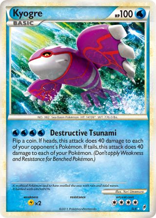 Kyogre SL6/95 — Call of Legends Pokémon card