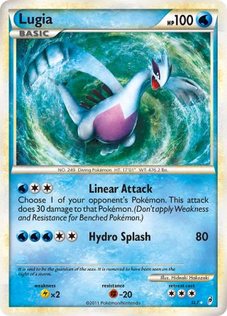 Lugia SL7/95 — Call of Legends Pokémon card
