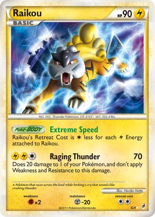 Raikou SL9/95 — Call of Legends Pokémon card