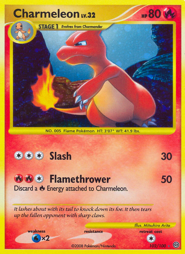 Charmeleon 102/100 — Stormfront Pokémon card