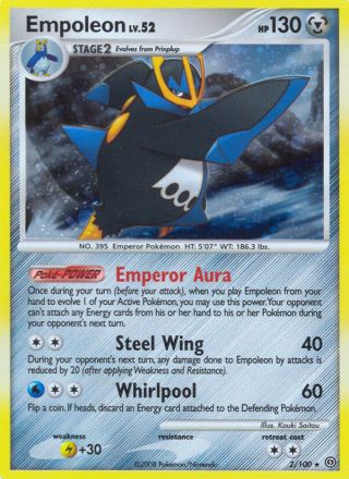 Empoleon 2/100 — Stormfront Pokémon card