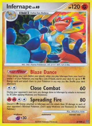 Infernape 3/100 — Stormfront Pokémon card