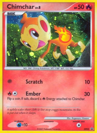 Chimchar DP02/56 — DP Black Star Promos Pokémon card