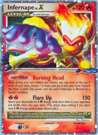 Infernape LV.X DP10/56 — DP Black Star Promos Pokémon card