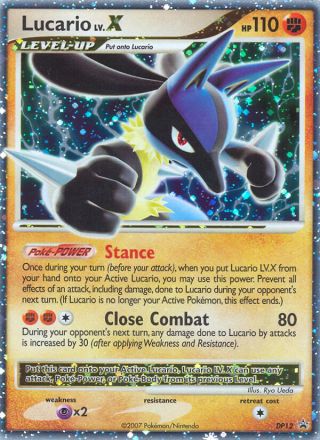 Lucario LV.X DP12/56 — DP Black Star Promos Pokémon card