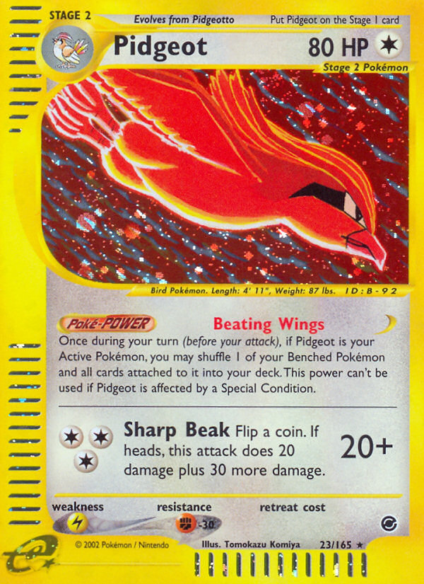 Pidgeot 23/165 — Expedition Base Set Pokémon card