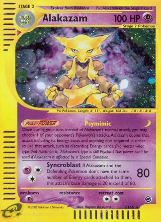 Alakazam 1/165 — Expedition Base Set Pokémon card
